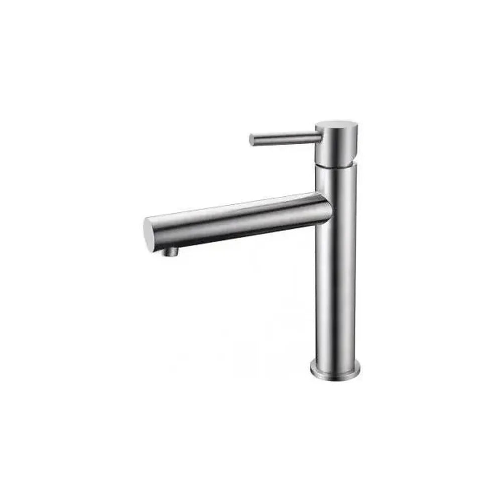 Grifo monomando de diseño alto para lavabo fabricado en acero inoxidable Imex Imex