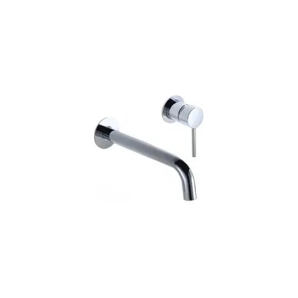 Grifo monomando de pared con un diseño moderno apto para su uso en lavabos y en bañeras Etna de Imex Imex