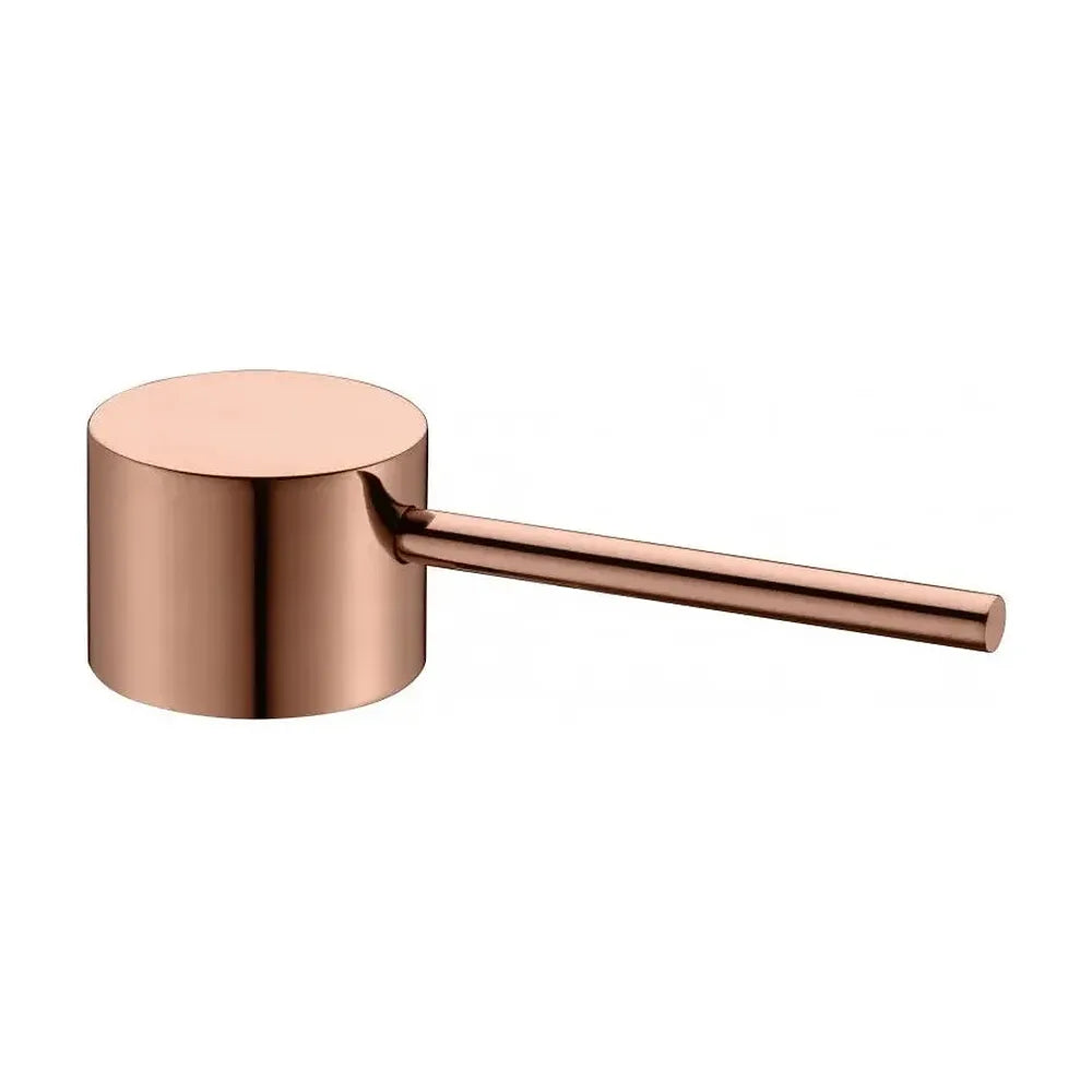 Vista principal de Grifo monomando de pared para bañera fabricada en latón de acabado negro y oro rosa Milos de Imex