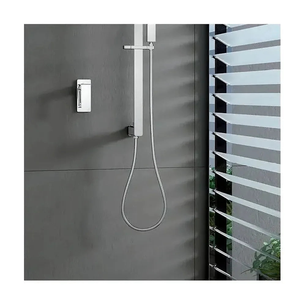Vista principal de Grifo monomando empotrado de 1 vía para ducha fabricado en latón cromado bahamas de Imex