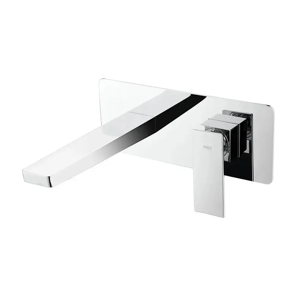 Grifo monomando empotrado para lavabo hecho de latón con acabado cromado Pisa de Imex Imex