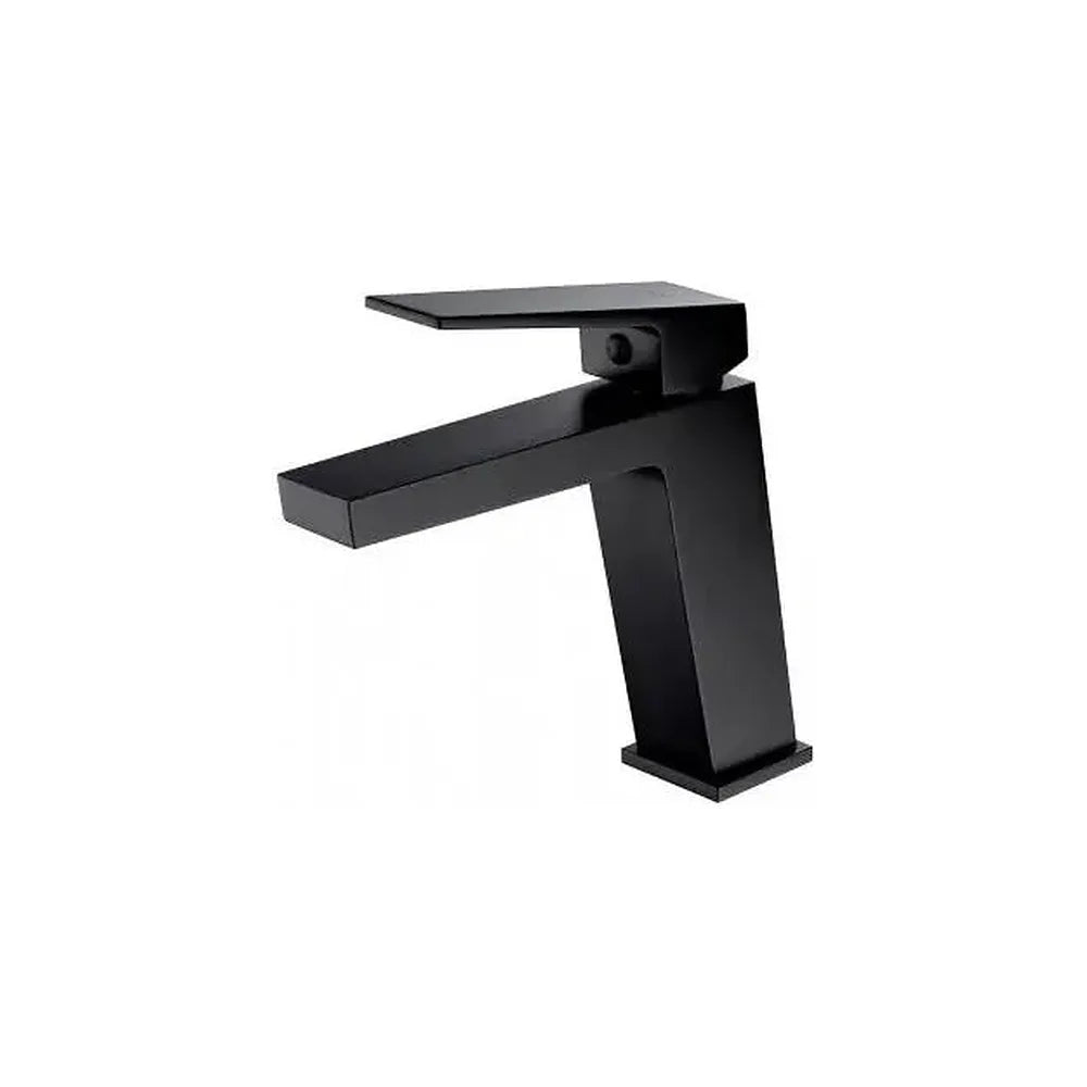 Grifo monomando moderno para lavabo fabricado en latón de acabado negro mate Art de Imex Imex