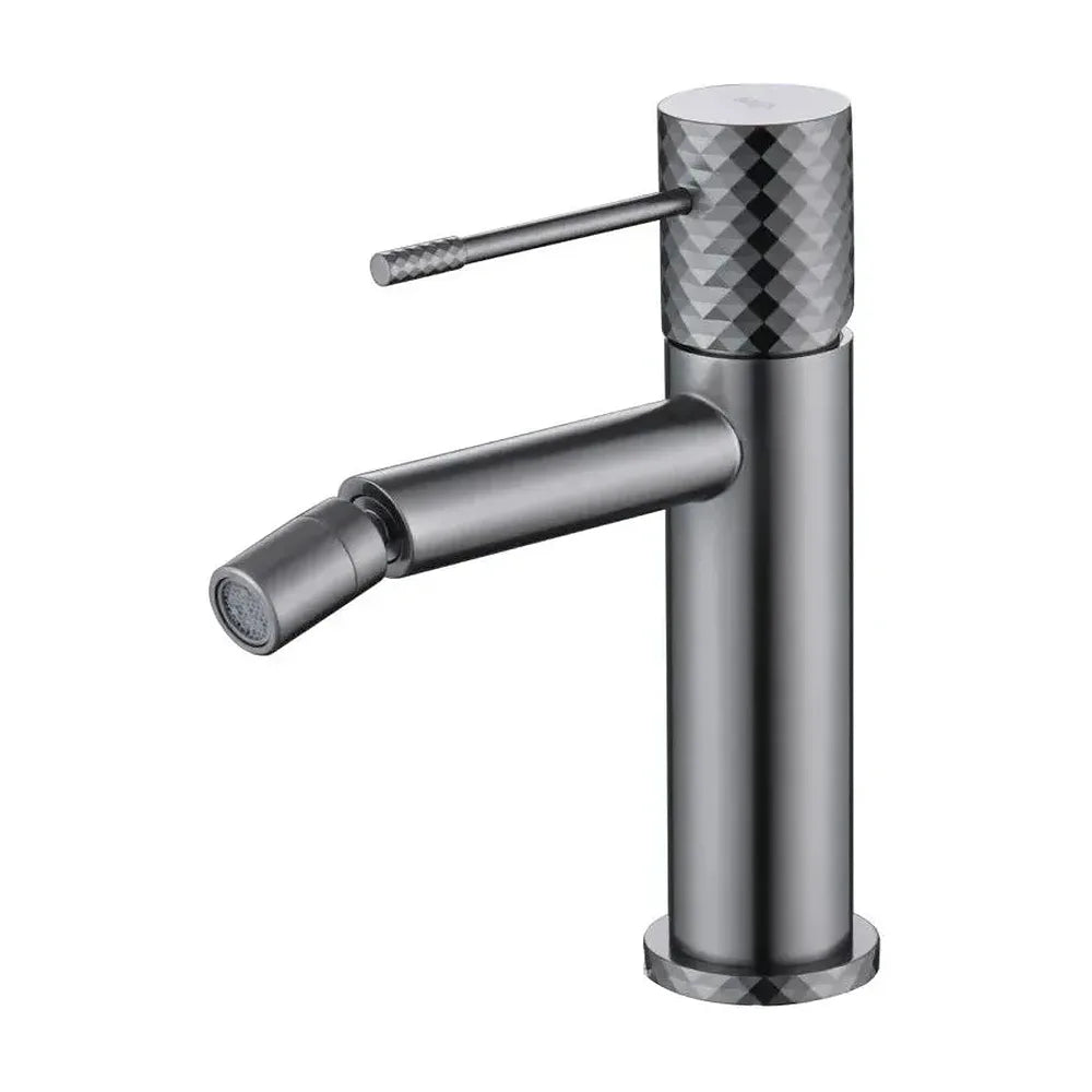 Grifo monomando para bidé con tecnología cold open hecho de latón con acabado negro metalizado Genova de Imex Imex