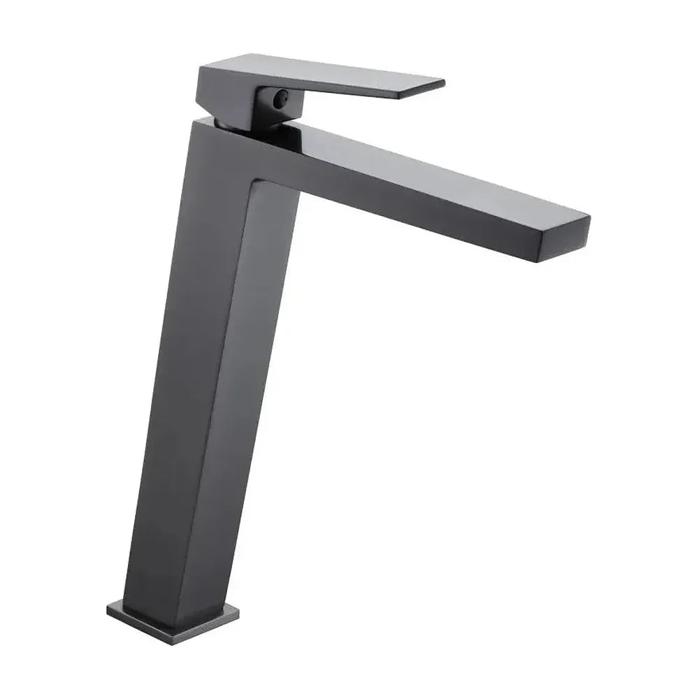 Grifo monomando para lavabo con caño alto hecho de latón con acabado negro metalizado Art de Imex Imex