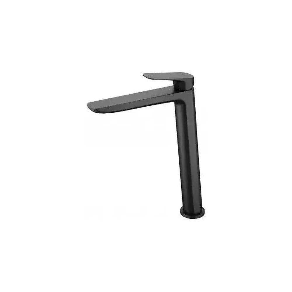 Grifo monomando para lavabo con un diseño de caño alto de acabado negro mate Belgica de Imex Imex