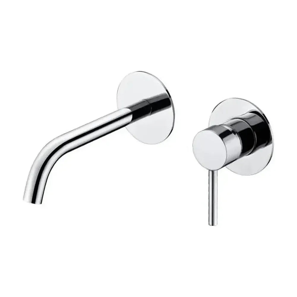 Grifo monomando para lavabo con un diseño empotrado de acabado cromado stick Milos de Imex Imex