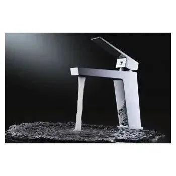 Vista principal de Grifo monomando para lavabo de cierre cerámico fabricado en latón de acabado cromado Art de Imex