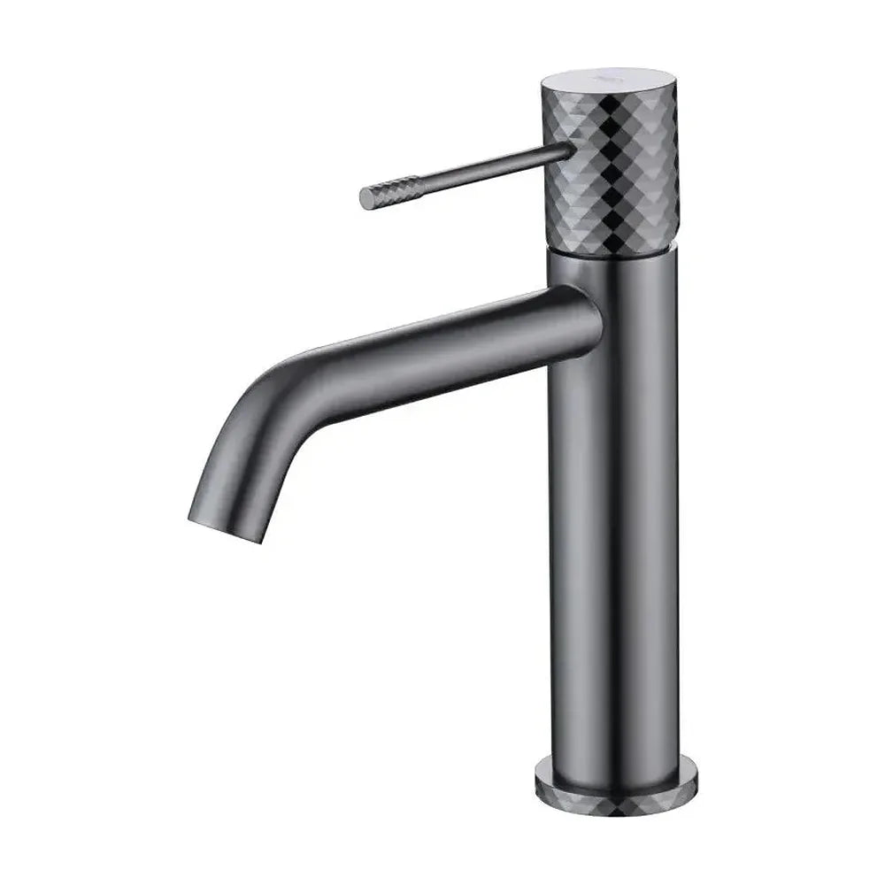 Grifo monomando para lavabo hecho de latón con acabado negro metalizado Genova de Imex Imex