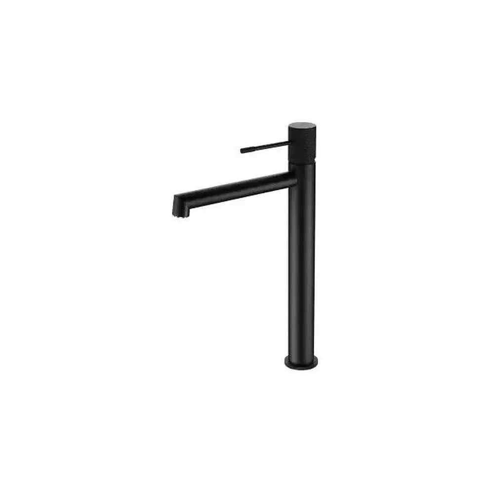 Grifo monomando para lavabo sobre encimera de caño alto en color negro mate Line de Imex Imex
