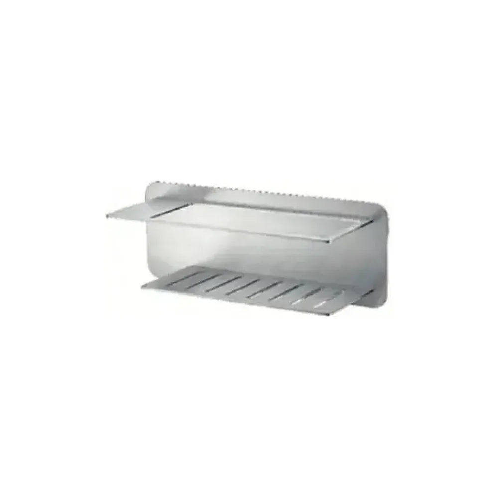Jabonera frontal con diseño moderno de acero s304 con acabado níquel cepillado Bethari de Imex Imex
