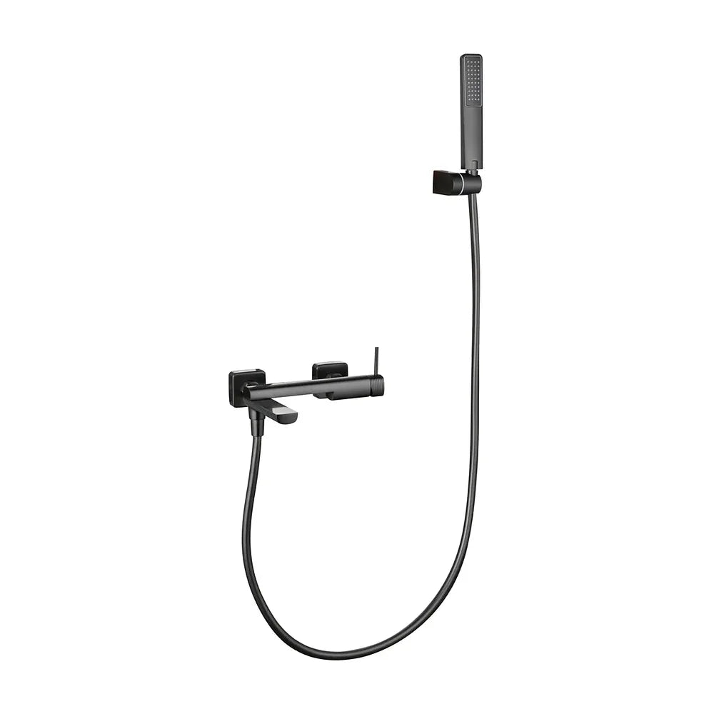 Vista trasera o instalación de Kit baño/ducha monomando Firenze black gun metal Imex