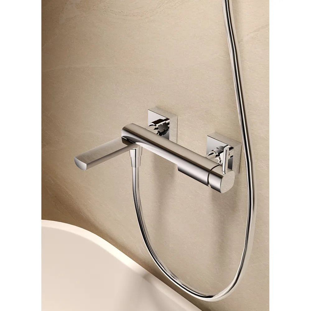 Plano o detalle técnico de Kit baño/ducha monomando Toscana oro cepillado Imex (vista 4)