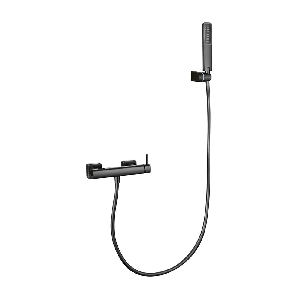 Kit ducha monomando Toscana black gun metal Imex Imex