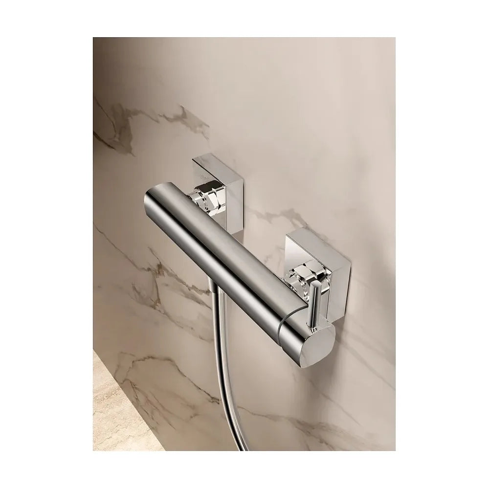 Plano de medidas y cotas técnicas de Kit ducha monomando Toscana black gun metal Imex