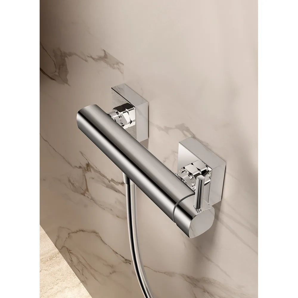 Plano o detalle técnico de Kit Ducha Monomando Toscana Oro Cepillado Imex (vista 3)