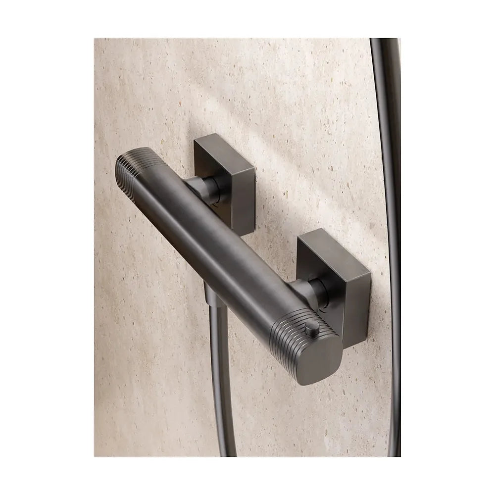 Plano de medidas y cotas técnicas de Kit ducha termostático Firenze black gun metal Imex