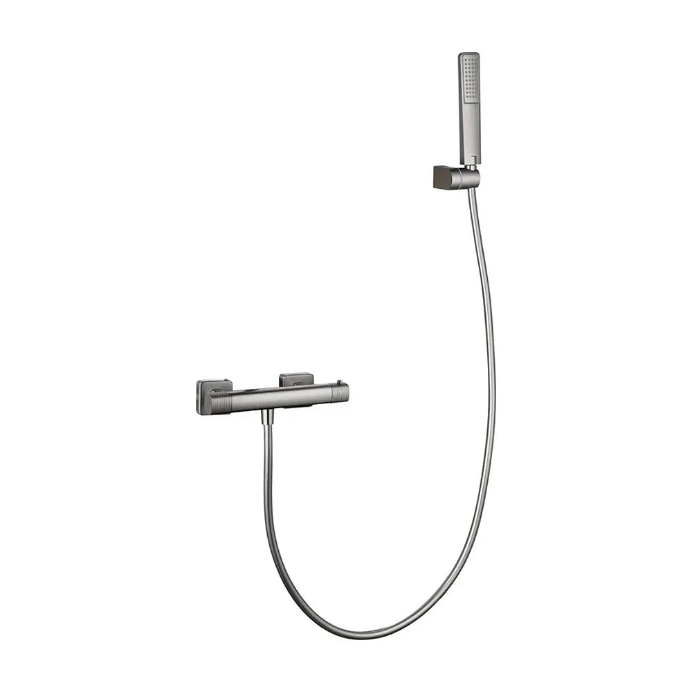 Kit ducha termostático Firenze níquel cepillado Imex Imex