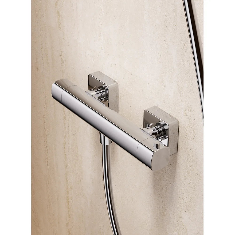 Plano o detalle técnico de Kit Ducha Termostático Toscana Oro Cepillado Imex (vista 3)