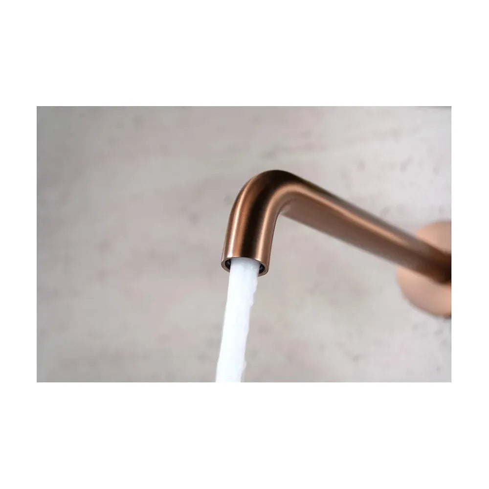 Plano de medidas y cotas técnicas de Monomando empotrado lavabo Bless oro rosa cepillado Imex