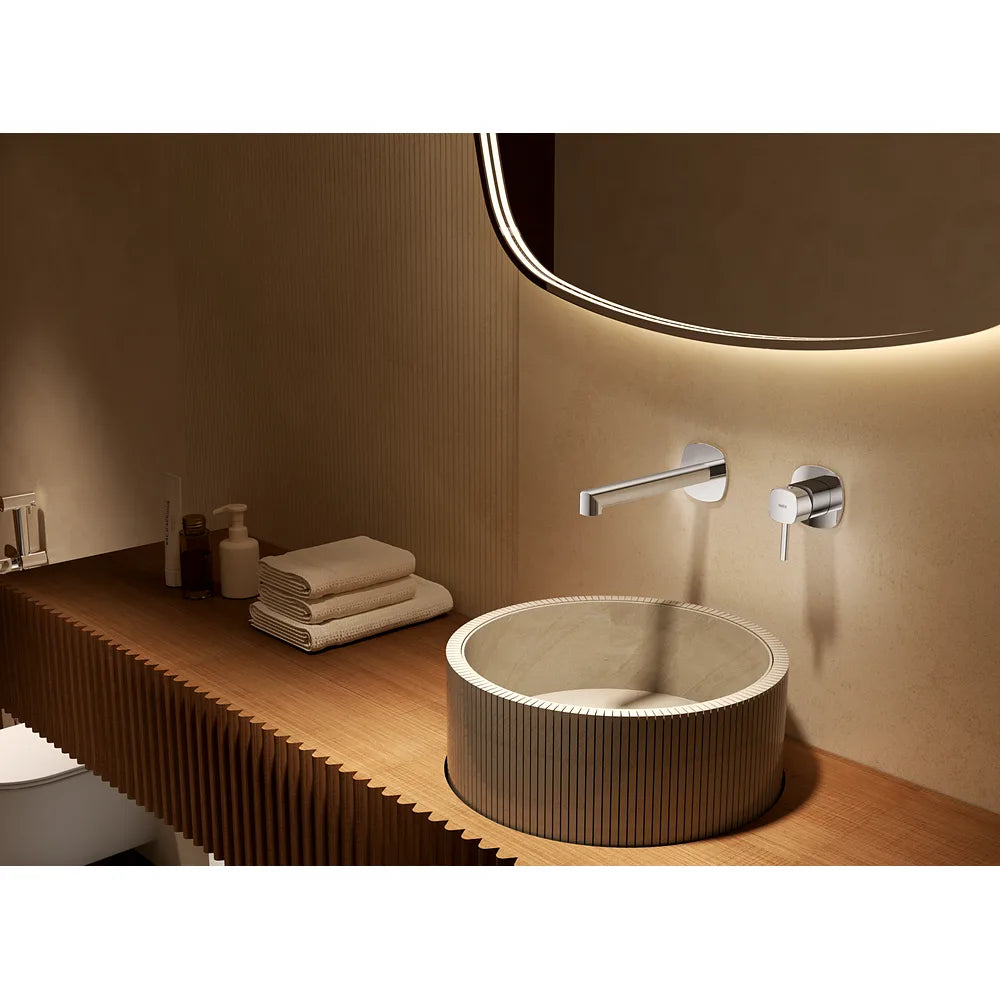 Plano o detalle técnico de Monomando empotrado lavabo Toscana cromo Imex
