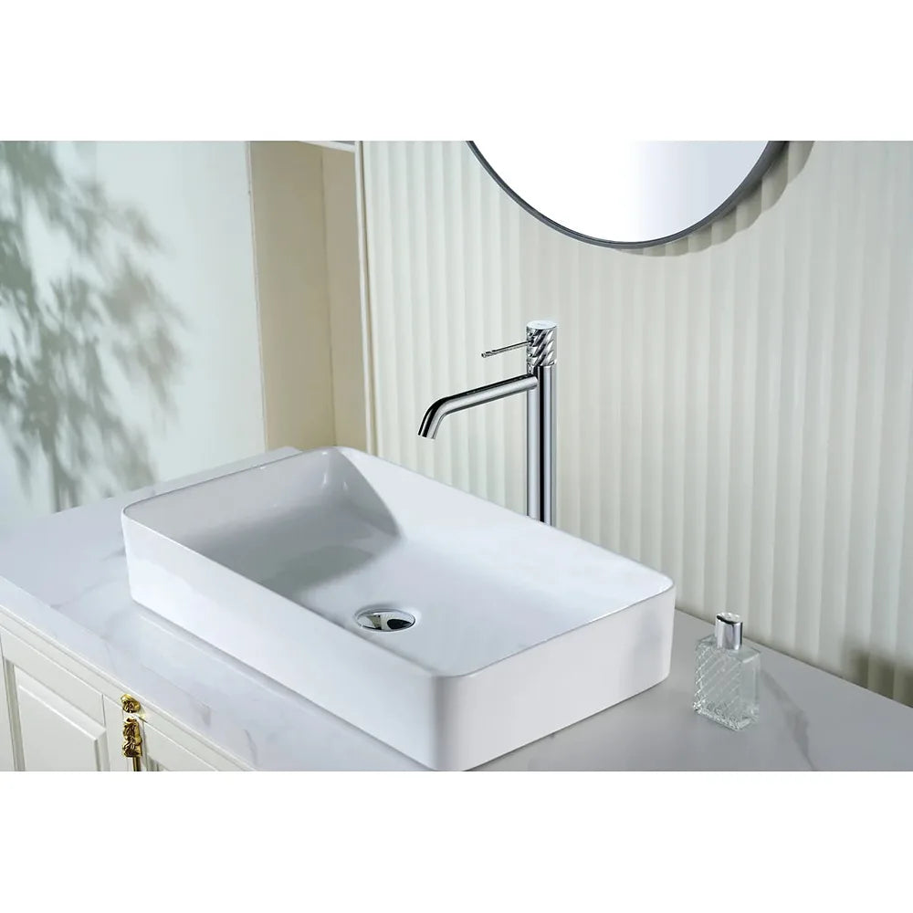 Plano o detalle técnico de Monomando lavabo alto Bless cromo Imex