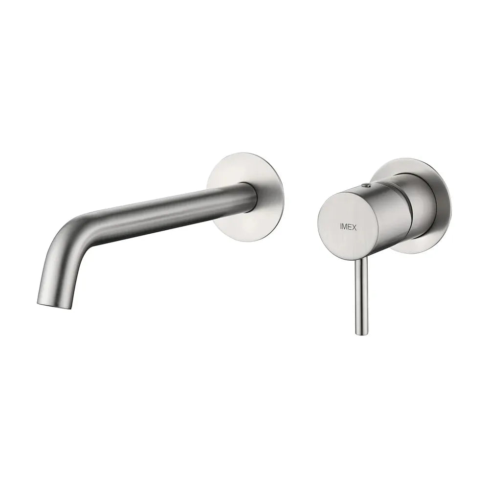 Monomando lavabo empotrado Monza níquel cepillado Imex Imex