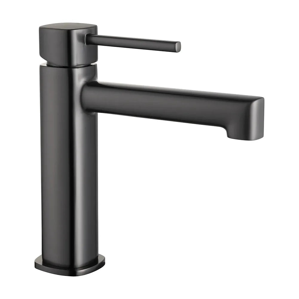 Detalle de funcionamiento de Monomando lavabo Toscana black gun metal Imex