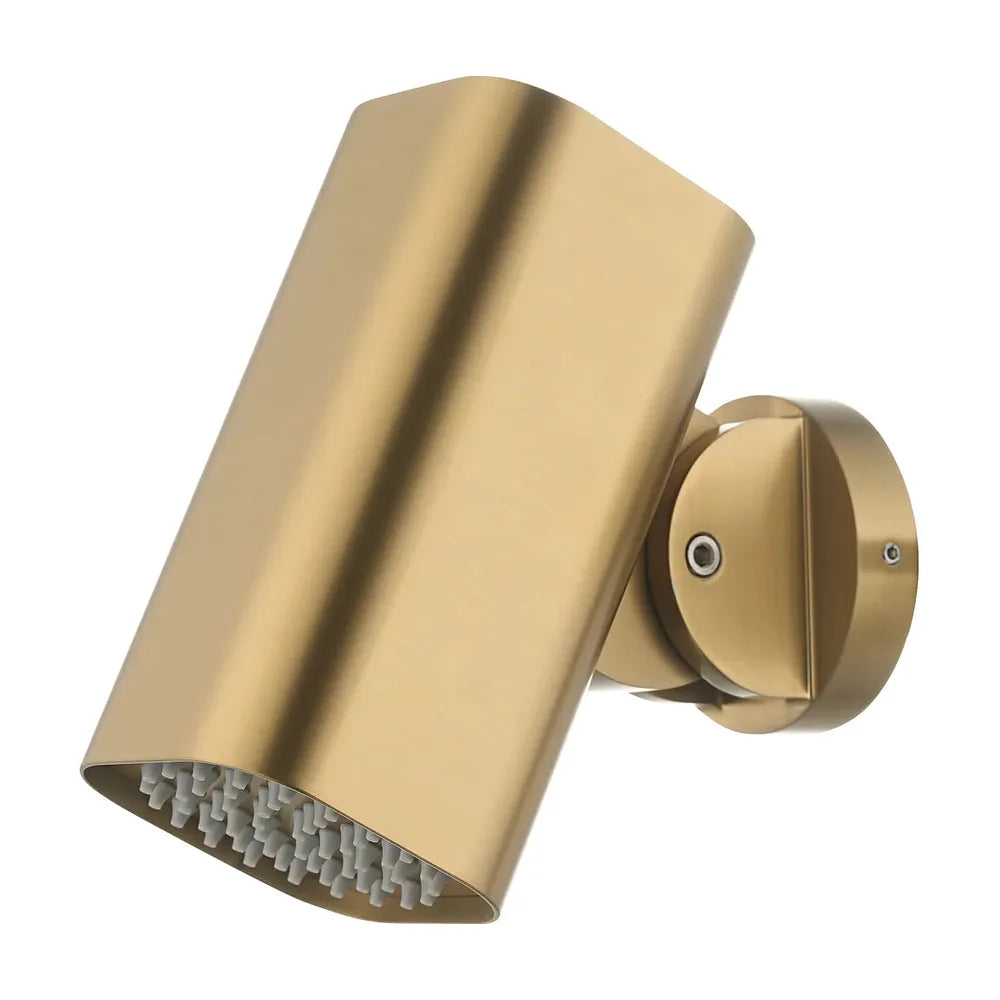 Rociador cuadrado 8x8cm Tube para ducha empotrada oro cepillado Imex Imex