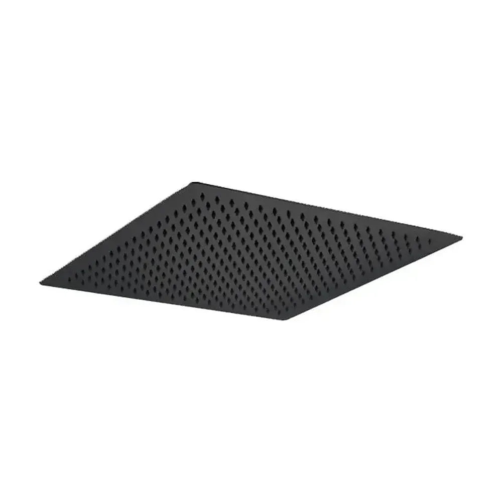Rociador extraplano para ducha en acero de 40x40 cm y acabado negro mate de Imex Imex