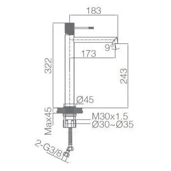 imex_line_grifo_para_lavabo_con_un_diseño_de_caño_alto_en_color_gris_mate_y_champagne_9