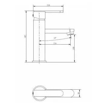 imex_roma_grifo_monomando_de_latón_cromado_para_lavabo_con_caño_recto_y_maneta_plana_11x18_cm_2
