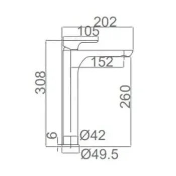 imex_nassau_grifo_de_diseño_moderno_para_lavabo_con_un_caño_alto_y_un_acabado_cromado_2