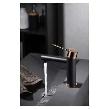 imex_milos_grifo_monomando_para_lavabo_fabricado_en_latón_con_discos_de_cerámica_en_color_negro_y_oro_rosa_stick_1