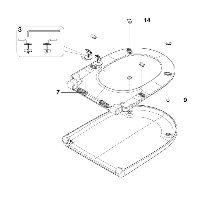 Inodoro de tanque bajo salida dual y diseño adosado a pared en acabado blanco Ona Rimless de Roca