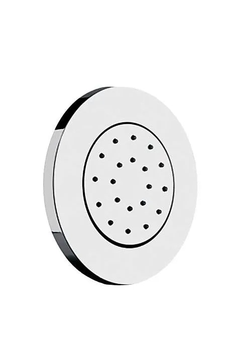 Jet empotrado de hidromasaje para ducha con acabado cromado y sistema antical de forma circular TRES 0