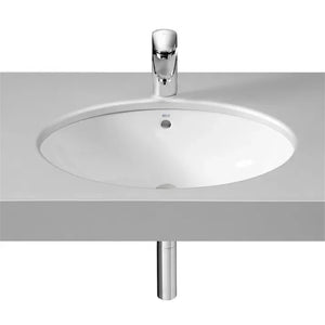Roca Grand Berna A327899000 Lavabo para instalación bajo encimera de 62 cm fabricado en porcelana de color blanco - MerkiMarket