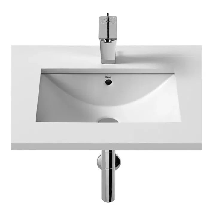 ROCA DIVERTA A327114000 Lavabo para instalación sobre encimera de 50 cm fabricado en porcelana de color blanco - MerkiMarket