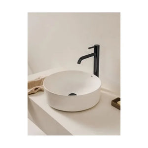 ROCA ONA A32768J000 Lavabo sobre encimera de porcelana con diseño circular en acabado color blanco - MerkiMarket