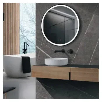 led_imex__espejo_redondo_con_marco_negro_mate_y_luz_frontal_triled_con_doble_sensor_parís_1