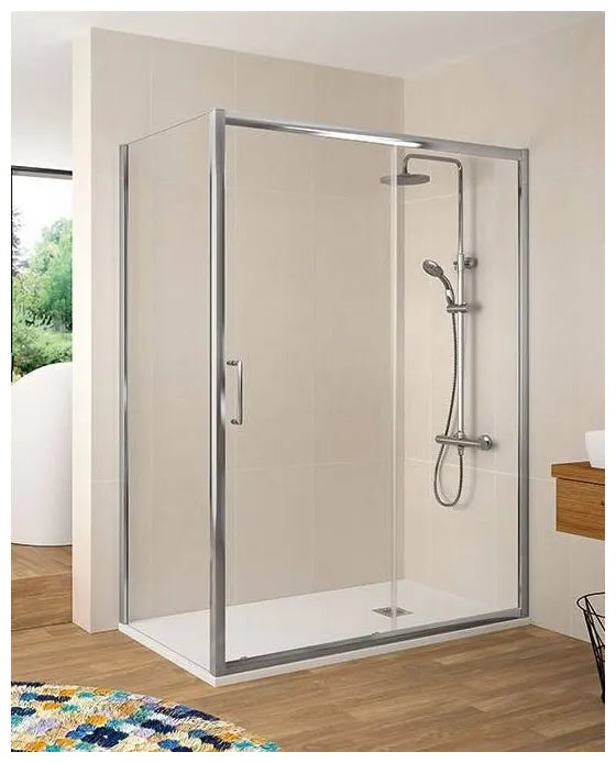 Mampara angular corredera para ducha con cristal templado Bel-la BL607 Kassandra 1