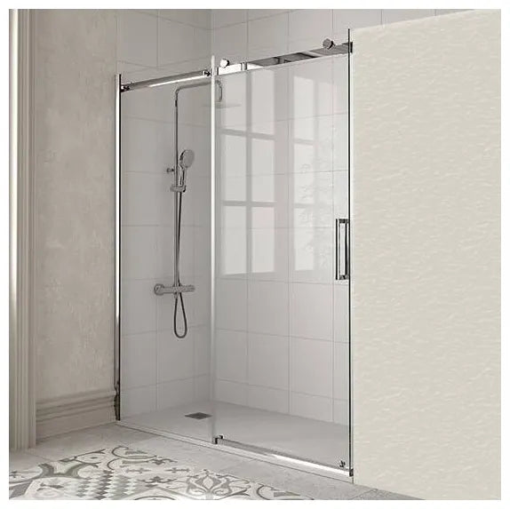 Mampara de ducha con hoja fija y puerta corredera LI102 Kassandra 1