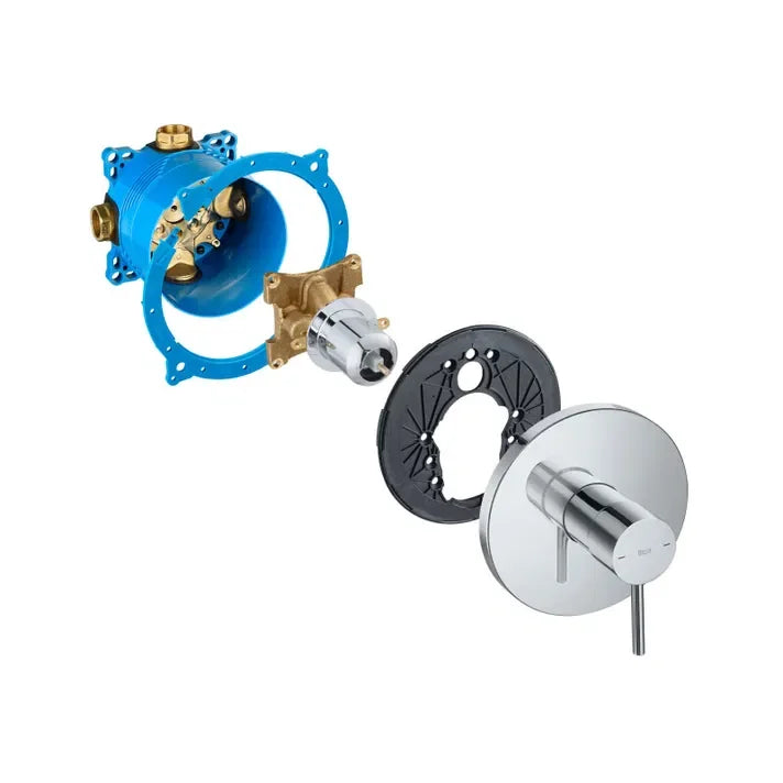 ROCA ONA A5A0B9EC00 Mezclador para baño-ducha empotrable de 16cm de diámetro en acabado cromado - MerkiMarket