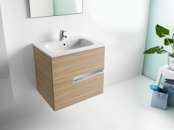 Conjunto de Baño con Cuatro Cajones y Doble Lavabo -N de 120 cm Colección Victoria Blanco Roca - Vista 3