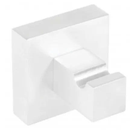 Percha para cuarto de baño de latón con acabado blanco Cuadro TRES 0