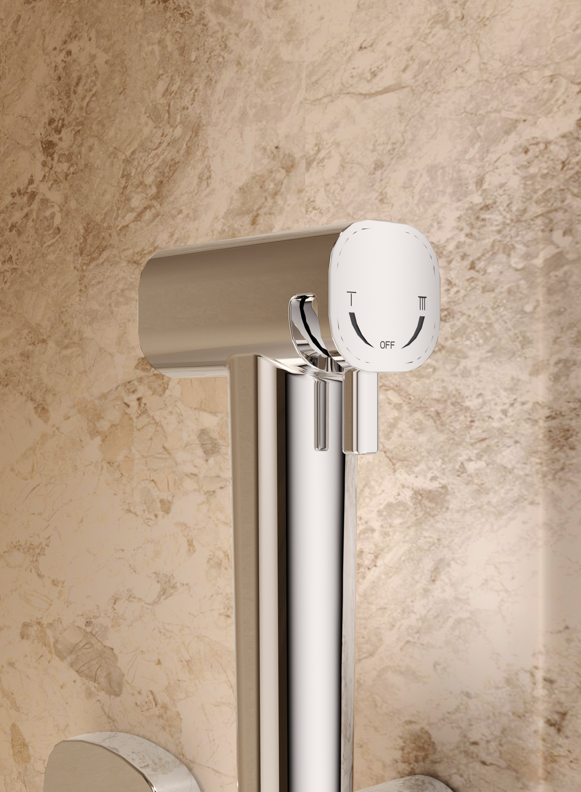 Grifo Empotrado De Bidé Toscana Imex Oro rosa cepillado en ambiente