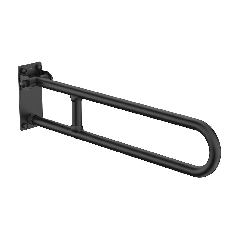 Asa de baño abatible negro mate 99x8x22 cm para movilidad reducida Roca - Vista 2