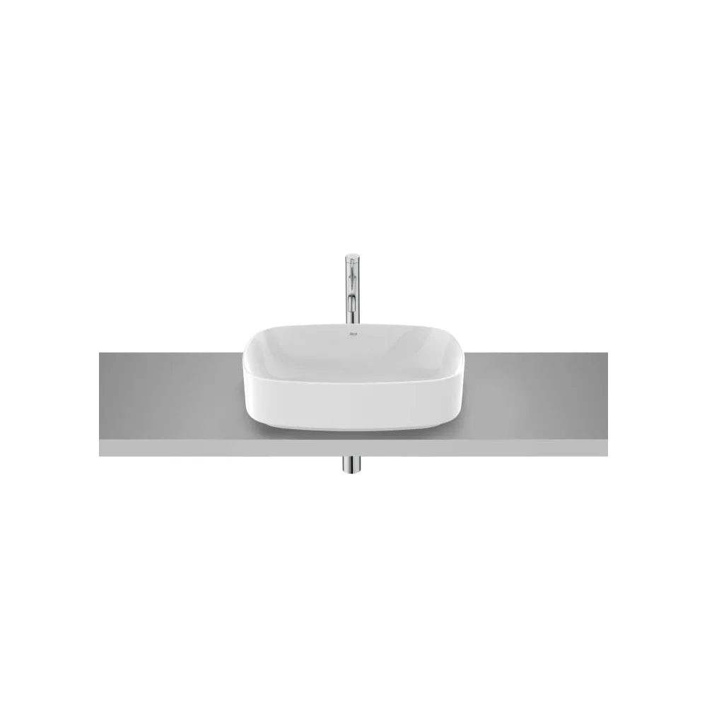 Lavabo de Sobre Encimera en Fineceramic Eidos 50x37x11cm Blanco Brillo Roca - Vista 1