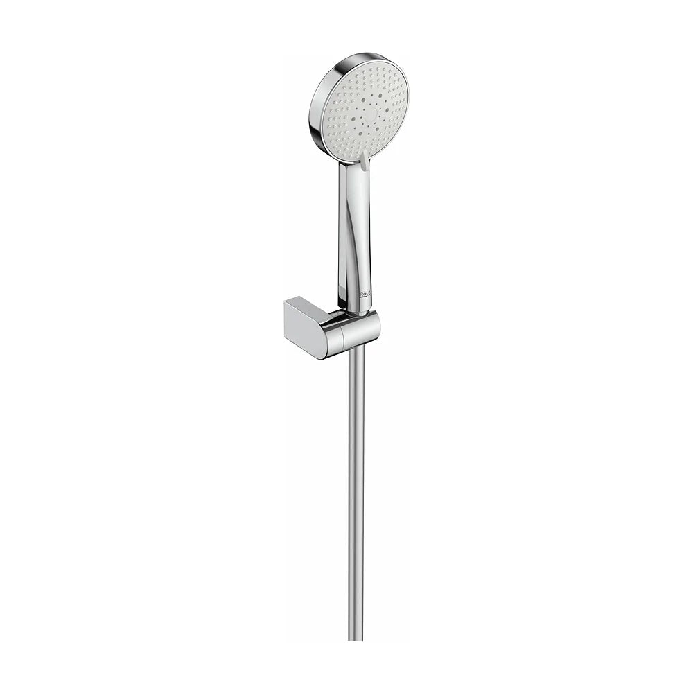 Set de ducha con ducha de mano 100 mm 3 funciones soporte articulado y flexible 170 cm Roca - Vista 2