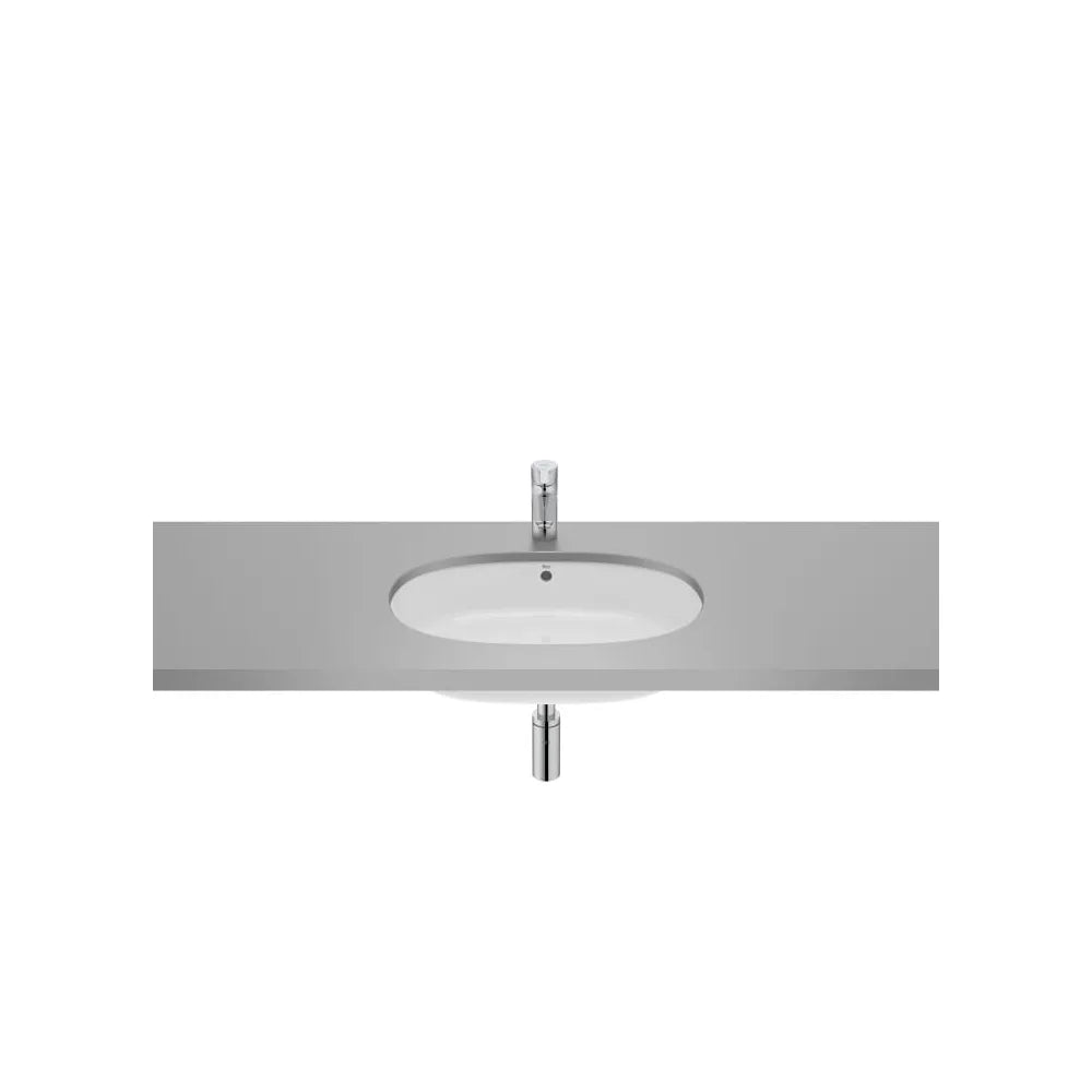 Lavabo Ovalado de Porcelana Bajo Encimera The Gap 55x35x16cm Blanco Roca - Vista 1