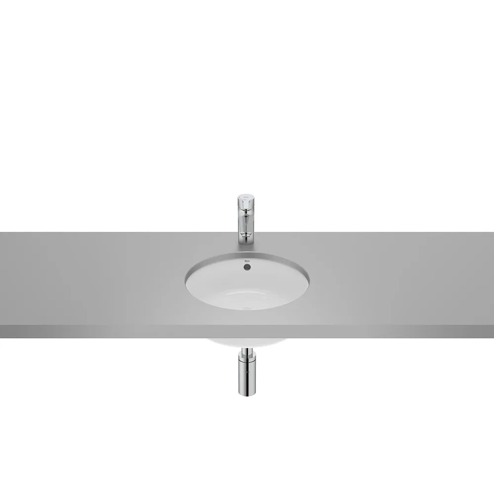 Lavabo redondo de porcelana bajo encimera 35x35x16 cm blanco Roca - Vista 2